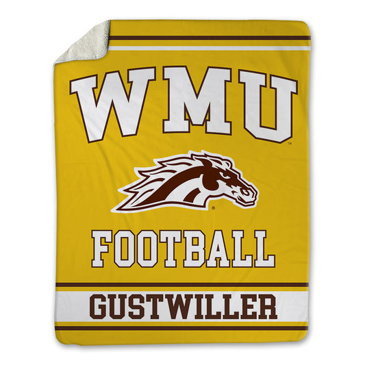 Western Michigan - NCAA Football : Dalton Gustwiller - Blanket-0