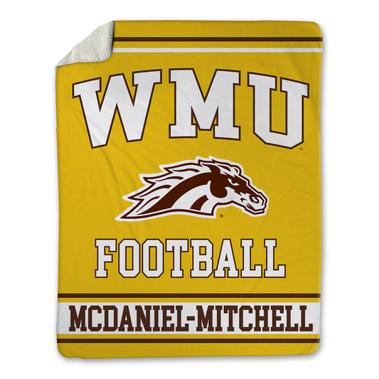 Western Michigan - NCAA Football : Earnest McDaniel-Mitchell - Blanket-0