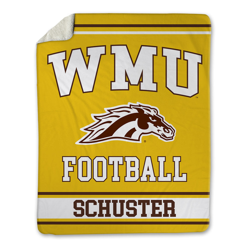 Western Michigan - NCAA Football : Chad Schuster - Blanket-0
