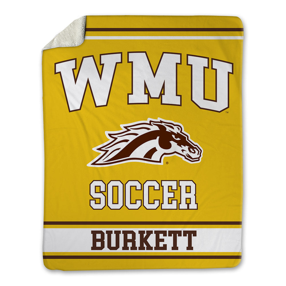 Western Michigan - NCAA Men's Soccer : Connor Burkett - Blanket-0