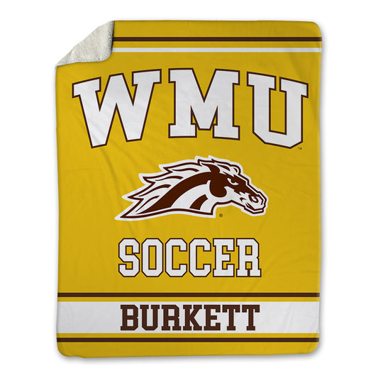 Western Michigan - NCAA Men's Soccer : Connor Burkett - Blanket-0