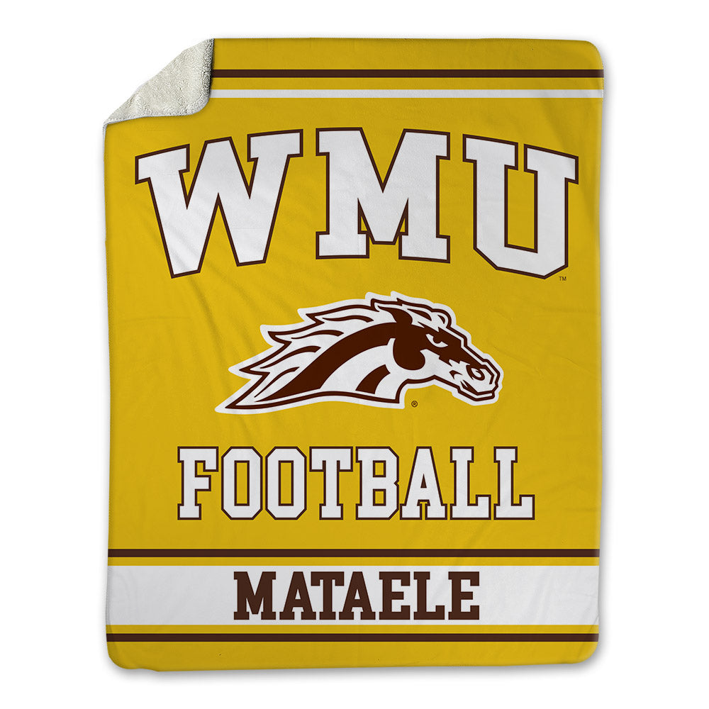 Western Michigan - NCAA Football : Ofa Mataele - Blanket-0