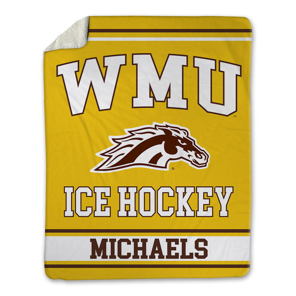 Western Michigan - NCAA Men's Ice Hockey : Owen Michaels - Blanket-0