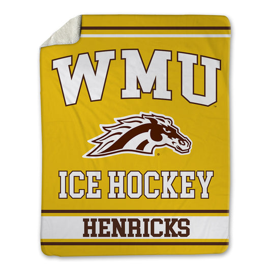 Western Michigan - NCAA Men's Ice Hockey : Ty Henricks - Blanket-0