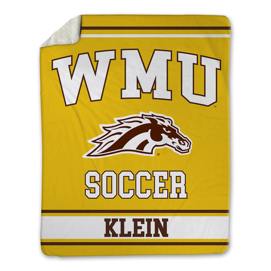 Western Michigan - NCAA Men's Soccer : Jordan Klein - Blanket-0