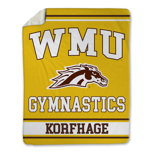 Western Michigan - NCAA Women's Gymnastics : Julie Korfhage - Blanket-0