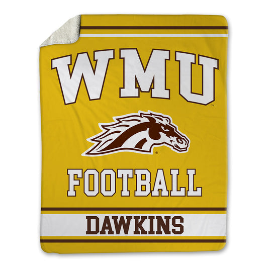 Western Michigan - NCAA Football : Chase Dawkins - Blanket-0
