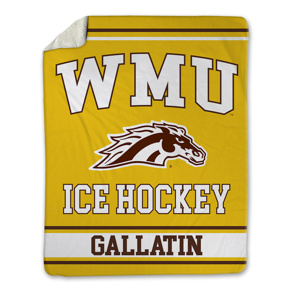 Western Michigan - NCAA Men's Ice Hockey : Grady Gallatin - Blanket-0