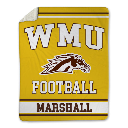 Western Michigan - NCAA Football : Terence Marshall - Blanket-0