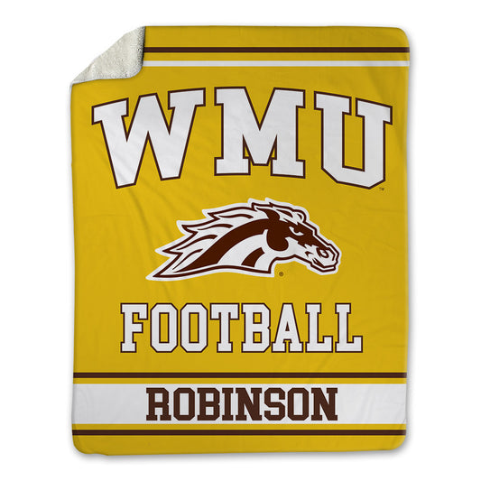 Western Michigan - NCAA Football : DeShawn Robinson - Blanket-0