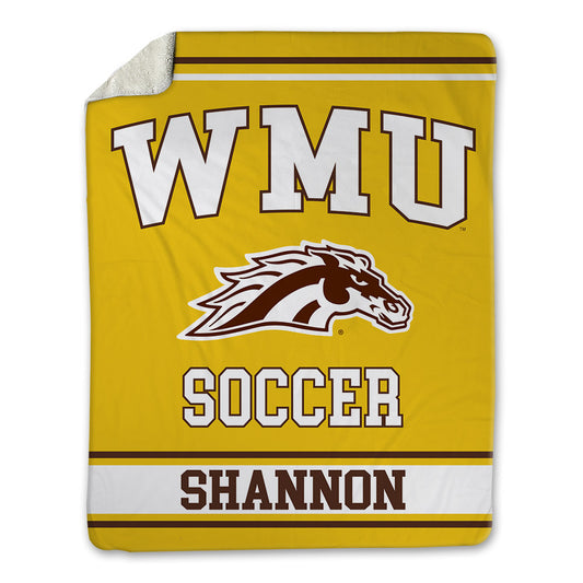 Western Michigan - NCAA Men's Soccer : Christian Shannon - Blanket-0