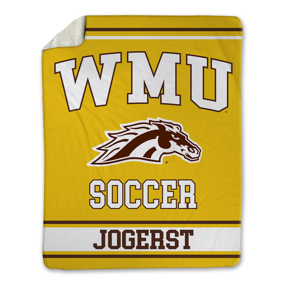 Western Michigan - NCAA Men's Soccer : Adrian Jogerst - Blanket-0