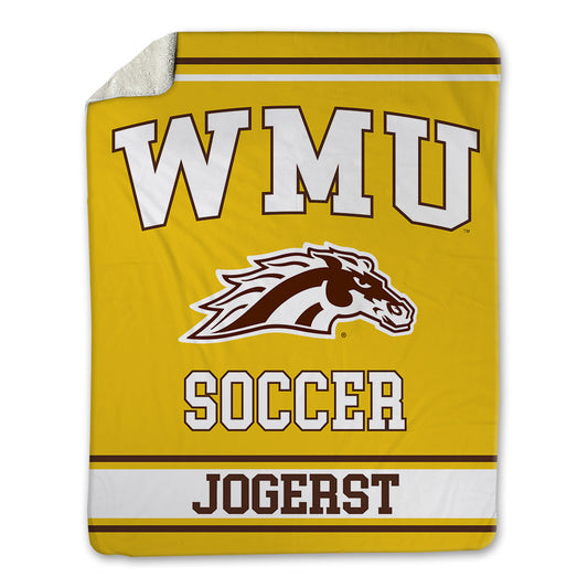 Western Michigan - NCAA Men's Soccer : Adrian Jogerst - Blanket-0