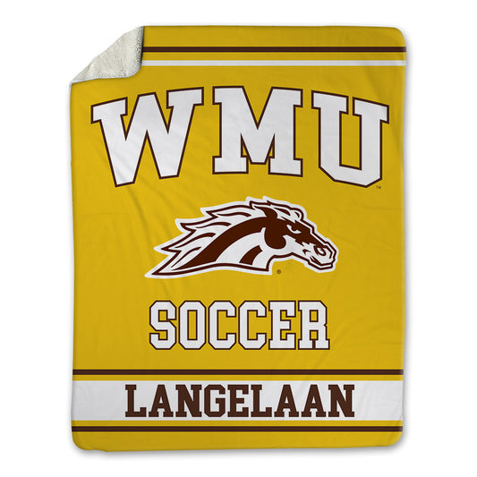 Western Michigan - NCAA Women's Soccer : Brianna Langelaan - Blanket-0