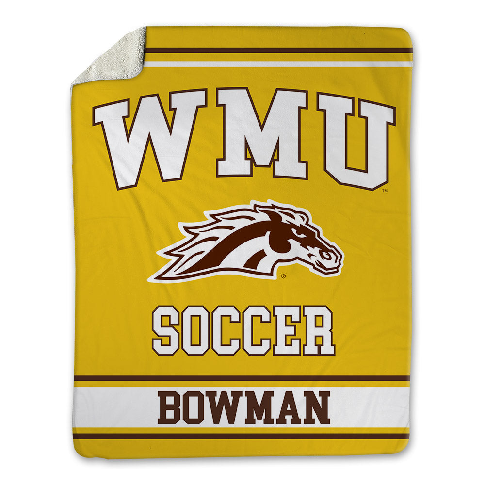 Western Michigan - NCAA Women's Soccer : Sophia Bowman - Blanket-0