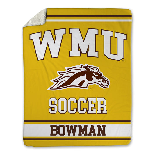 Western Michigan - NCAA Women's Soccer : Sophia Bowman - Blanket-0