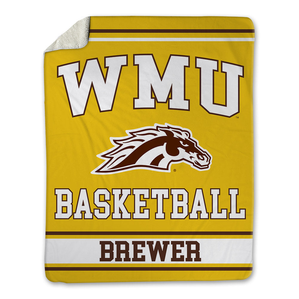 Western Michigan - NCAA Men's Basketball : Jayden Brewer - Blanket-0