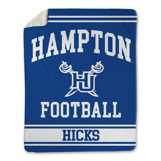 Hampton - NCAA Football : William Hicks - Blanket-0