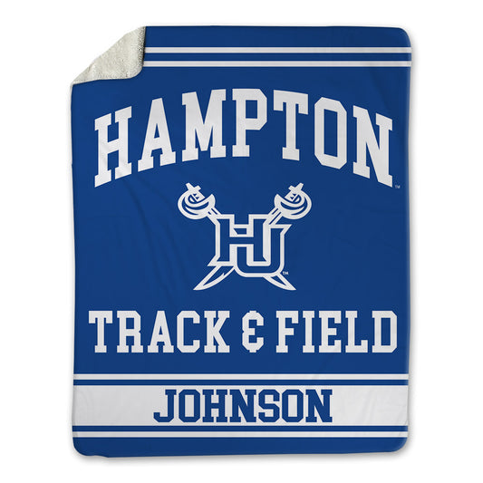 Hampton - NCAA Women's Track & Field : Kenidi Johnson - Blanket-0