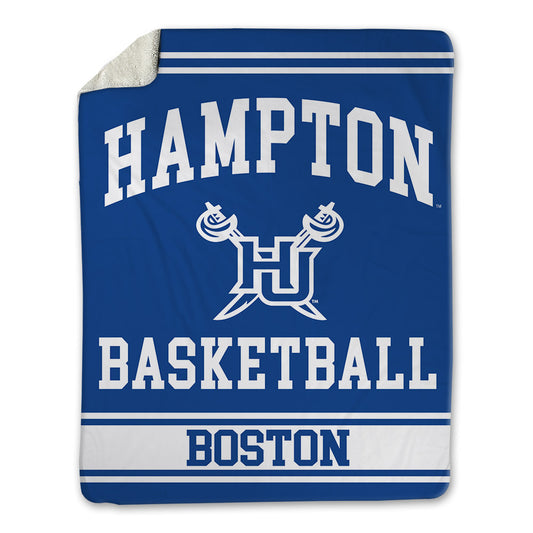 Hampton - NCAA Women's Basketball : Arlisha Boston - Blanket-0