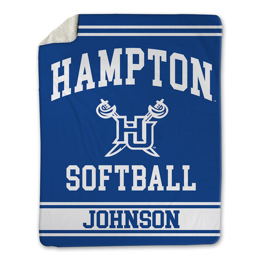 Hampton - NCAA Softball : Amani Johnson - Blanket-0