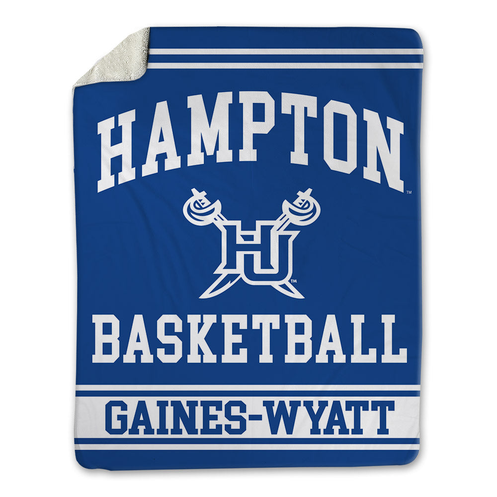 Hampton - NCAA Men's Basketball : Jalyke Gaines-Wyatt - Blanket-0