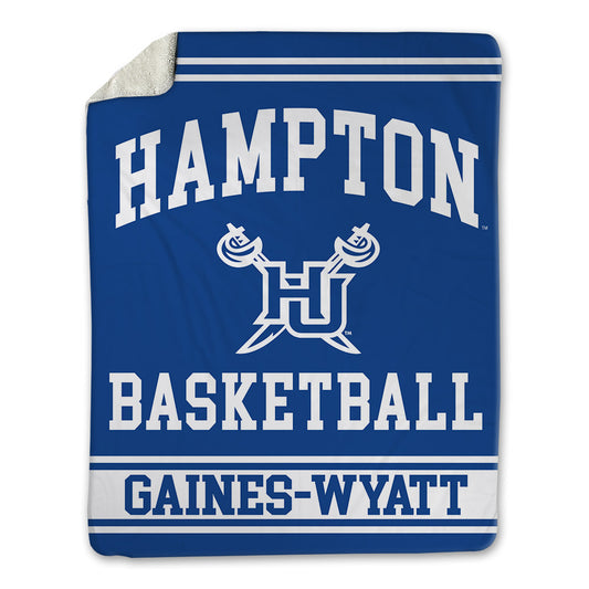 Hampton - NCAA Men's Basketball : Jalyke Gaines-Wyatt - Blanket-0
