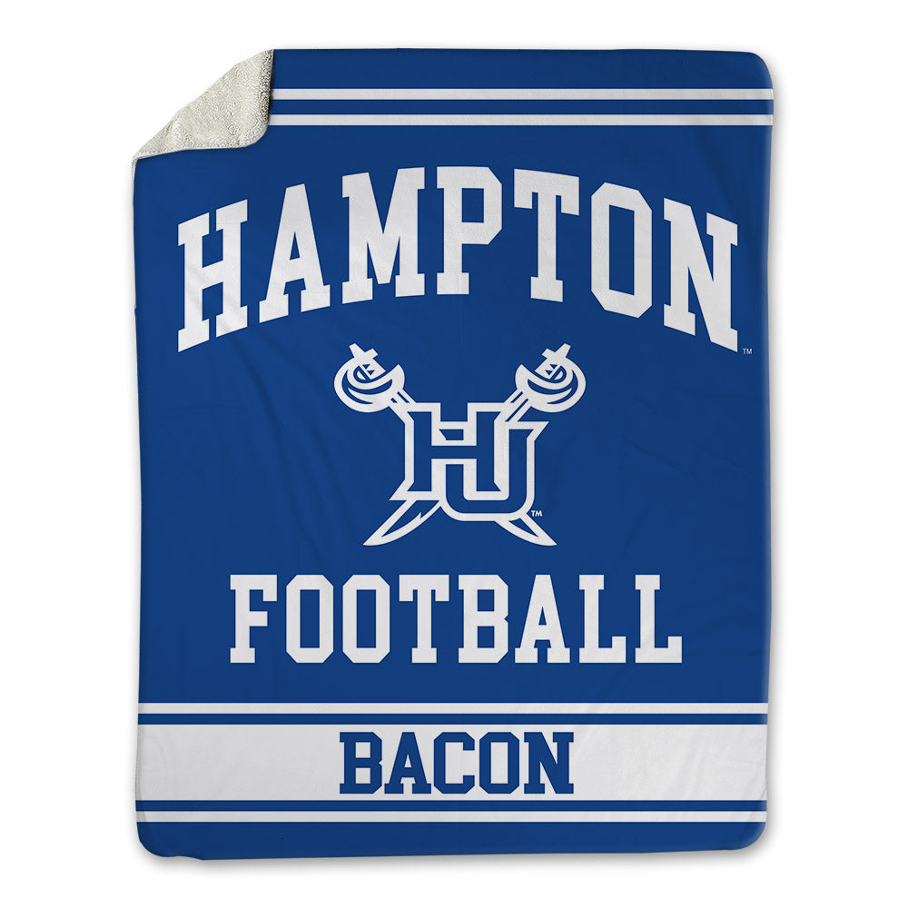 Hampton - NCAA Football : Elijah Bacon - Blanket-0