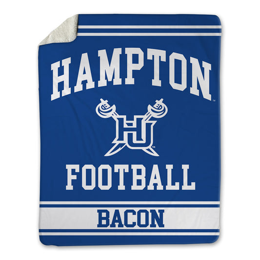 Hampton - NCAA Football : Elijah Bacon - Blanket-0