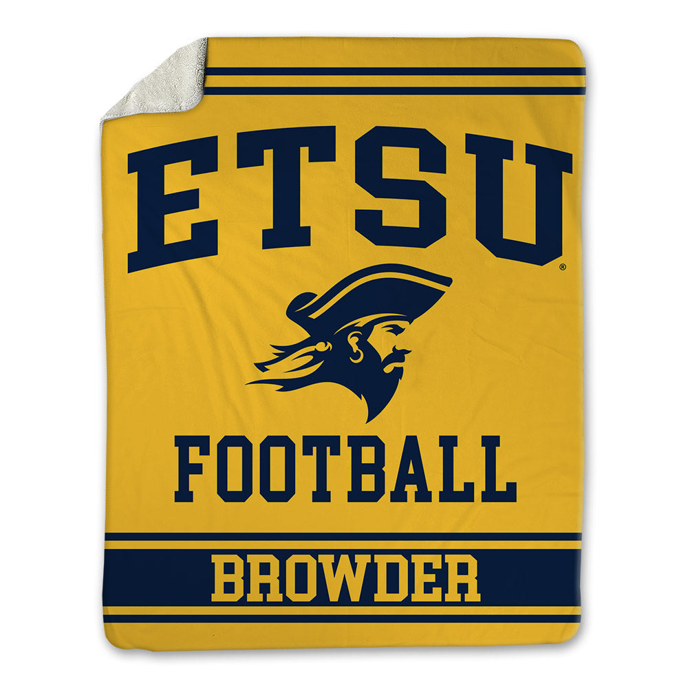 East Tennessee State - NCAA Football : Charlie Browder - Blanket-0