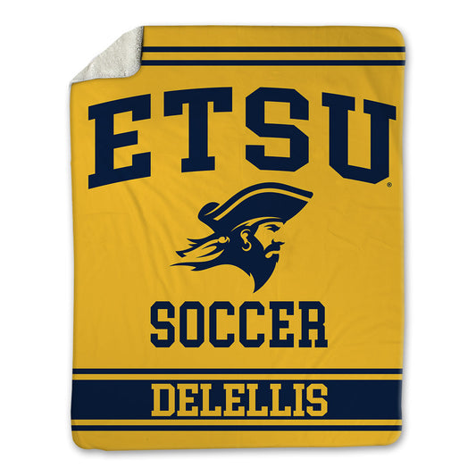 East Tennessee State - NCAA Men's Soccer : Matias Delellis - Blanket-0