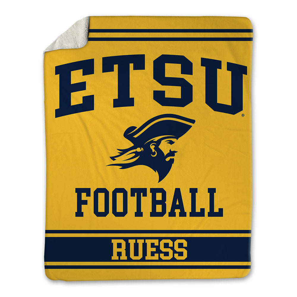 East Tennessee State - NCAA Football : Eric Ruess - Blanket-0