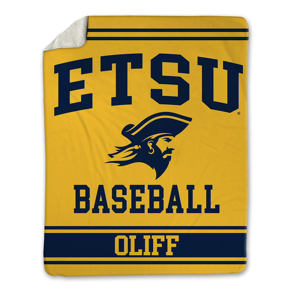 East Tennessee State - NCAA Baseball : Carter Oliff - Blanket-0