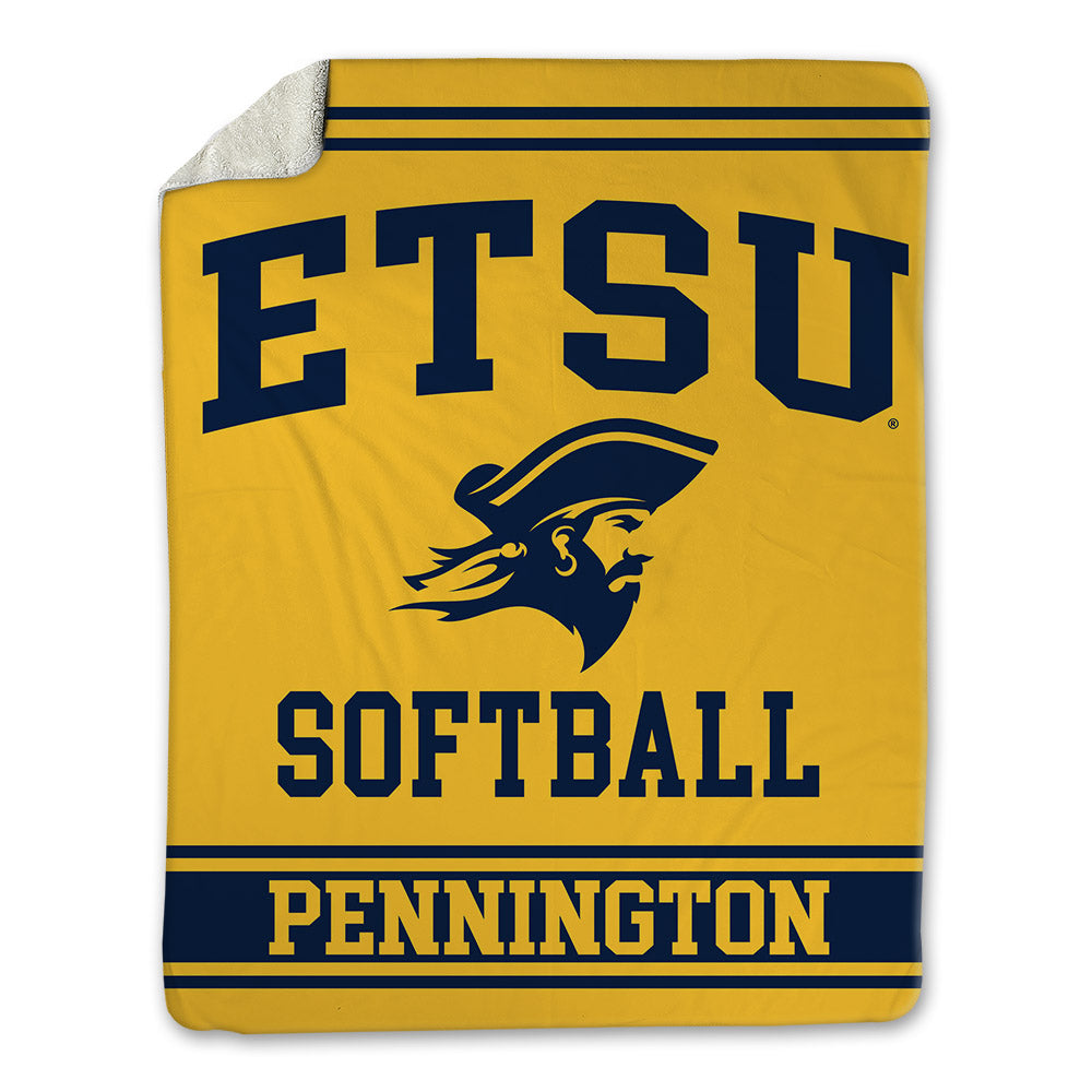 East Tennessee State - NCAA Softball : Catlin Pennington - Blanket-0