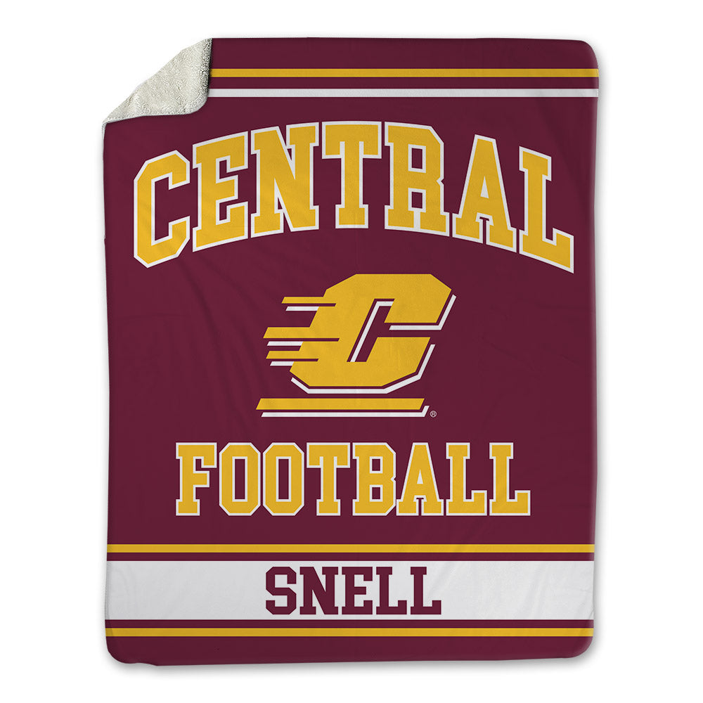 Central Michigan - NCAA Football : Aakeem Snell - Blanket-0