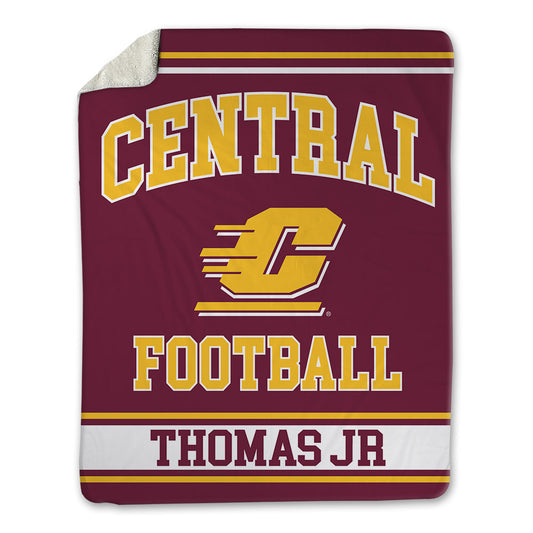 Central Michigan - NCAA Football : Andre Thomas Jr - Blanket-0