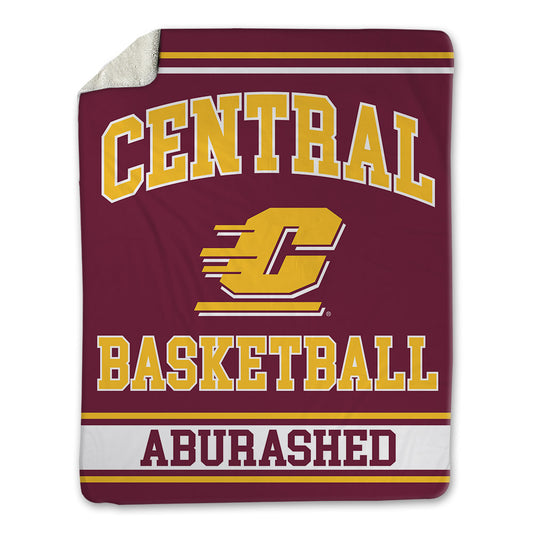 Central Michigan - NCAA Men's Basketball : Kareem Aburashed - Blanket-0