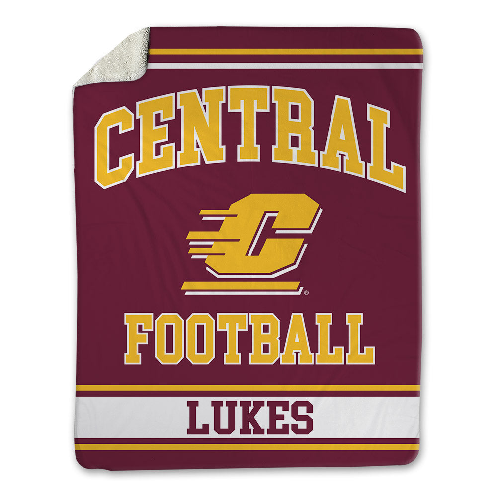 Central Michigan - NCAA Football : Marion Lukes - Blanket-0