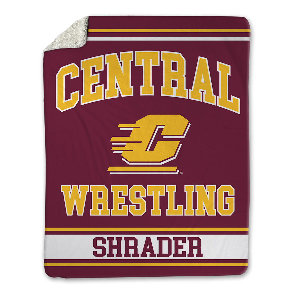 Central Michigan - NCAA Wrestling : Mason Shrader - Blanket-0