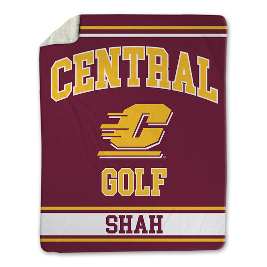 Central Michigan - NCAA Women's Golf : evanka shah - Blanket-0