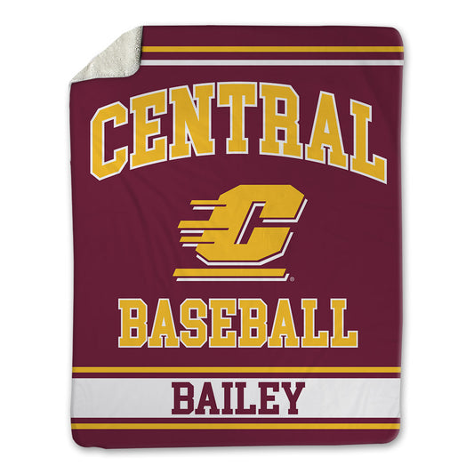 Central Michigan - NCAA Baseball : Hayden Bailey - Blanket-0
