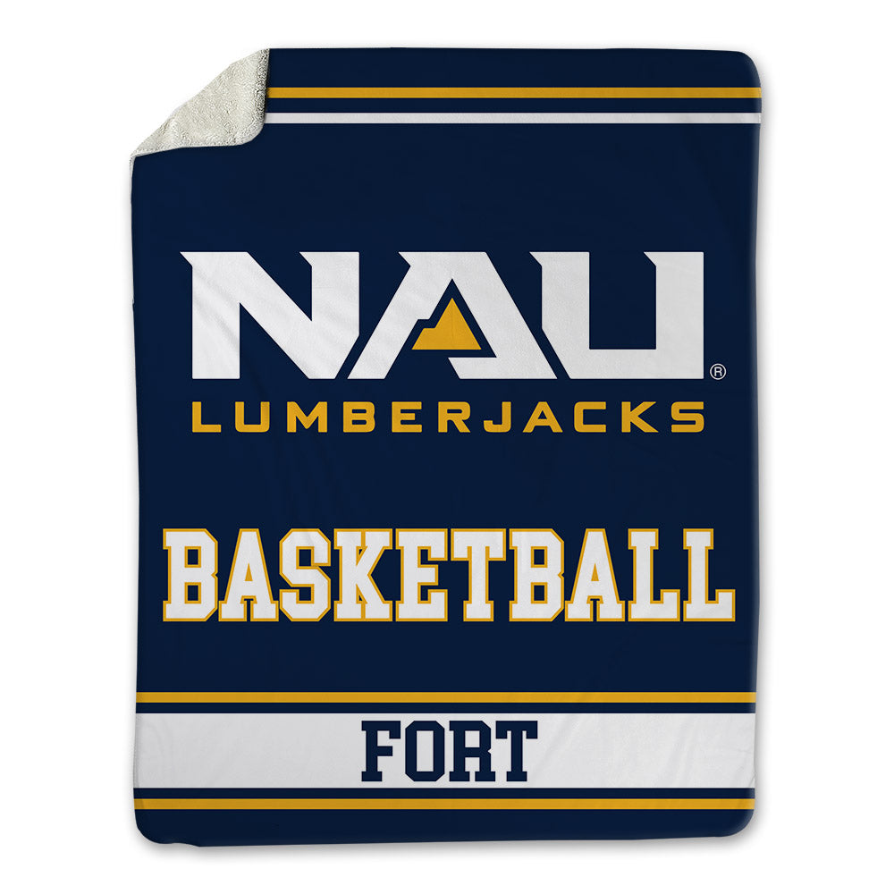 Northern Arizona - NCAA Men's Basketball : Oakland Fort - Blanket-0