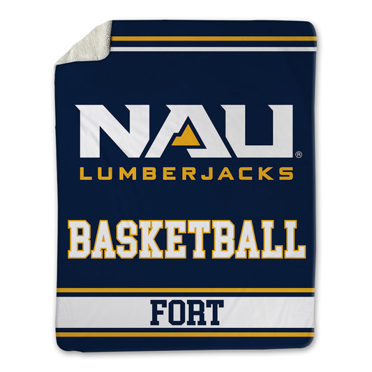 Northern Arizona - NCAA Men's Basketball : Oakland Fort - Blanket-0