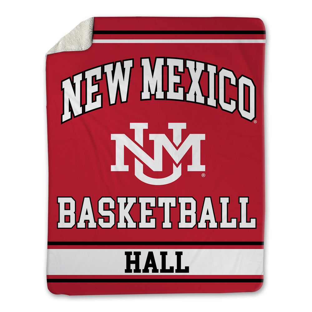 New Mexico - NCAA Men's Basketball : Jake Hall - Blanket-0