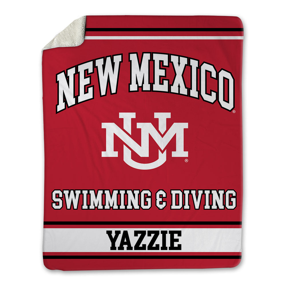 New Mexico - NCAA Women's Swimming & Diving : Kaylah Yazzie - Blanket-0