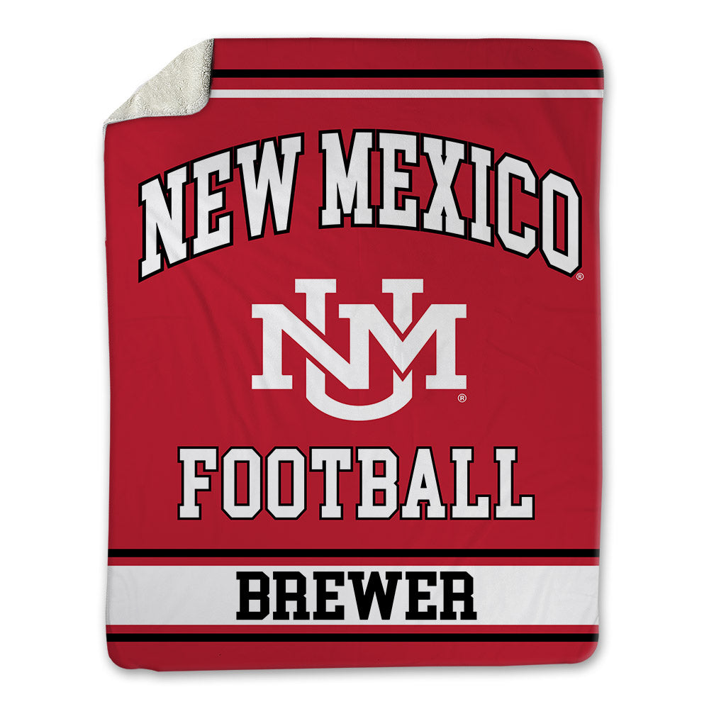 New Mexico - NCAA Football : Colby Brewer - Blanket-0