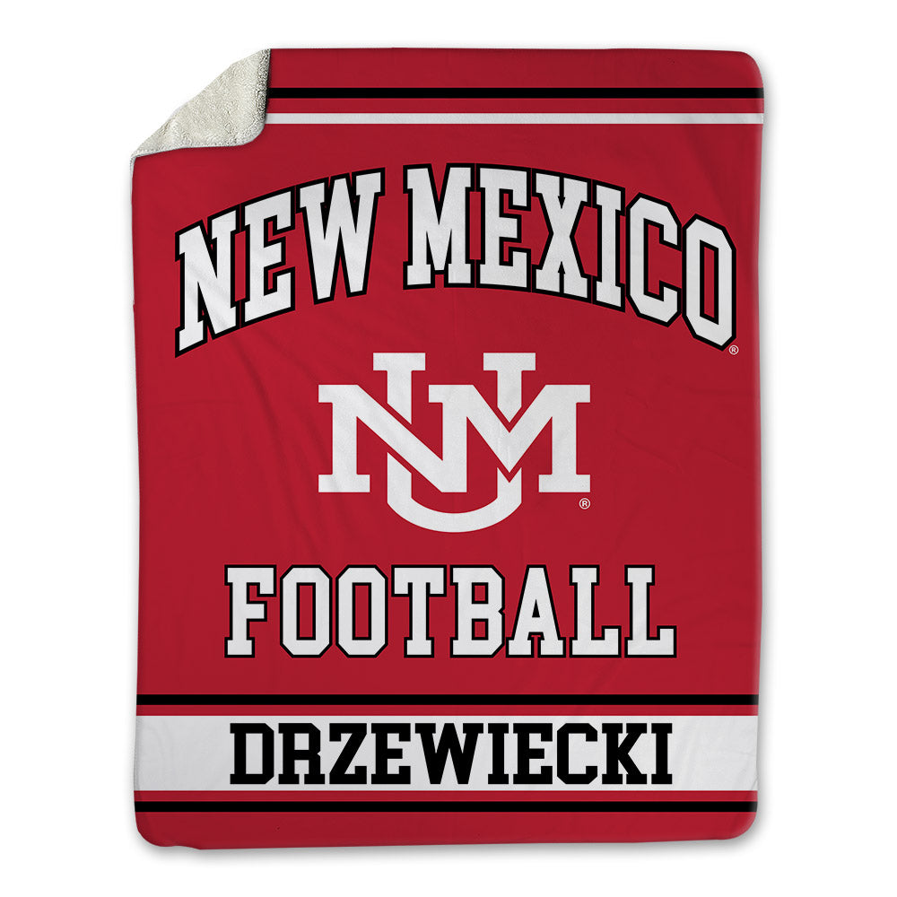 New Mexico - NCAA Football : Luke Drzewiecki - Blanket-0