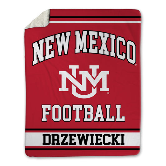 New Mexico - NCAA Football : Luke Drzewiecki - Blanket-0