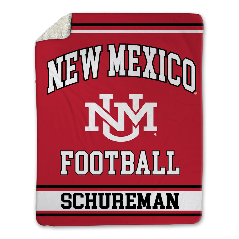 New Mexico - NCAA Football : Griffin Schureman - Blanket-0