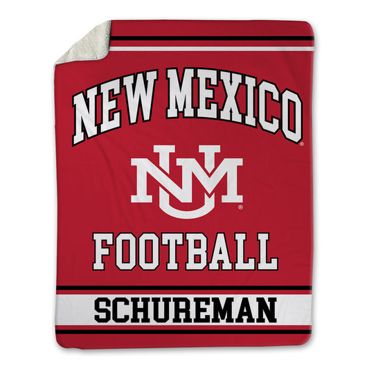 New Mexico - NCAA Football : Griffin Schureman - Blanket-0